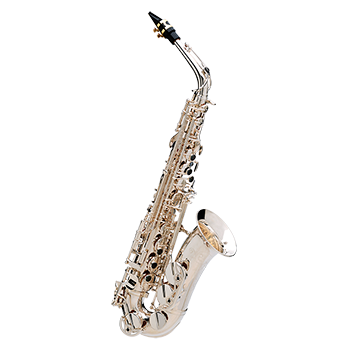 Senzo Alto Saxophone – Copper - Silver Plated – Shaped case, straps, backpack