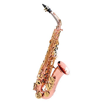 Senzo Alto Saxophone – Copper – Lacquer – Shaped case, straps, backpack